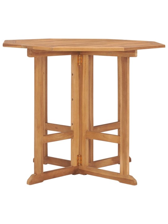 Skládací zahradní jídelní stůl 90 x 90 x 75 cm masivní teak