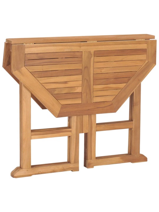 Skládací zahradní jídelní stůl 90 x 90 x 75 cm masivní teak