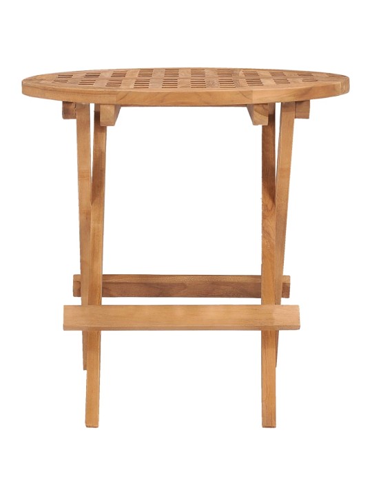 Skládací zahradní stolek 50 x 50 x 50 cm masivní teakové dřevo