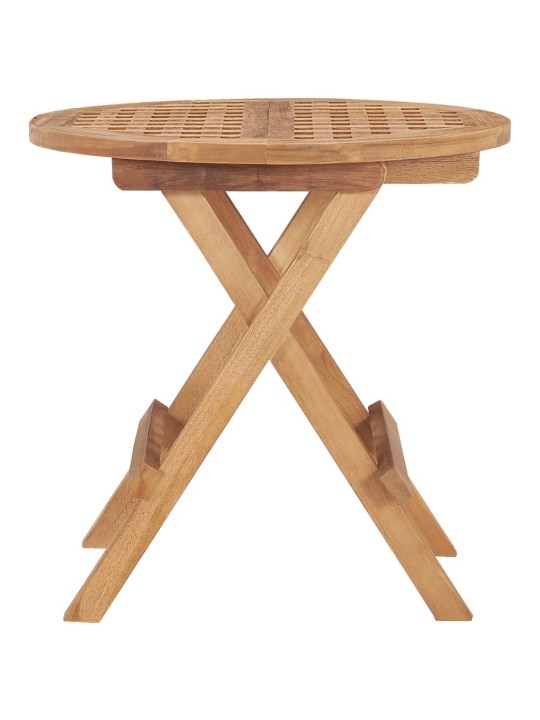 Skládací zahradní stolek 50 x 50 x 50 cm masivní teakové dřevo