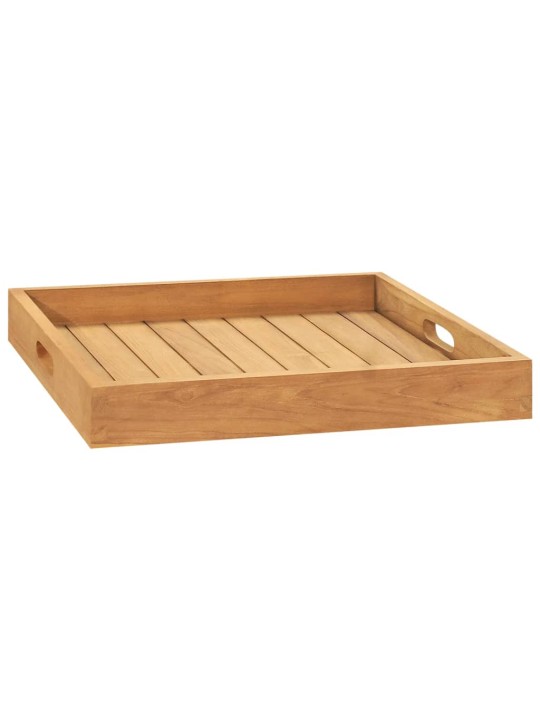 Servírovací podnos 50 x 50 cm masivní teakové dřevo