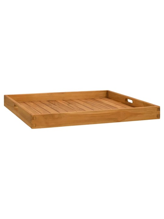 Servírovací podnos 70 x 70 cm masivní teakové dřevo