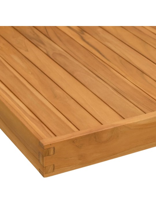 Servírovací podnos 70 x 70 cm masivní teakové dřevo