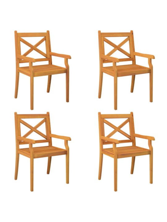 5dílný zahradní jídelní set masivní akáciové dřevo