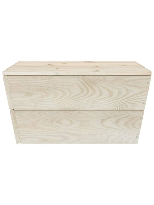 Zahradní stoly 2 ks 60 x 60 x 30 cm impregnované smrkové dřevo