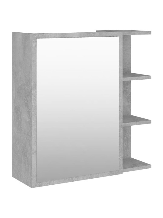 Zrcadlová skříňka betonově šedá 62,5x20,5x64cm kompozitní dřevo