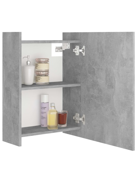 Zrcadlová skříňka betonově šedá 62,5x20,5x64cm kompozitní dřevo