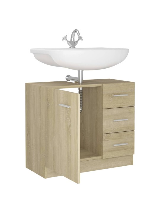 Skříňka pod umyvadlo dub sonoma 63x30x54 cm kompozitní dřevo