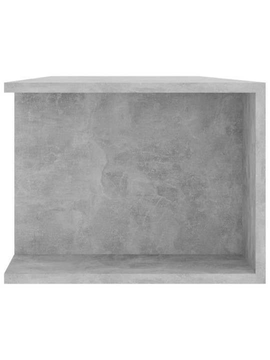 TV skříňka s LED osvětlením betonově šedá 135 x 39 x 30 cm