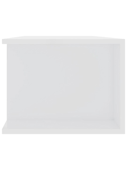 TV skříňka s LED osvětlením bílá s vysokým leskem 135x39x30 cm