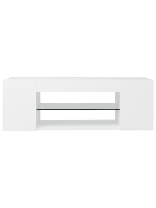 TV skříňka s LED osvětlením bílá 90 x 39 x 30 cm