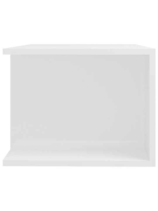 TV skříňka s LED osvětlením bílá s vysokým leskem 90x39x30 cm