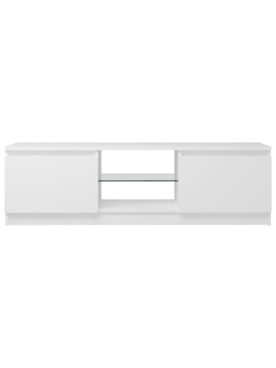 TV skříňka s LED osvětlením bílá 120 x 30 x 35,5 cm