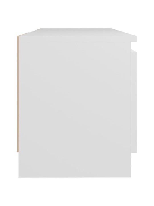 TV skříňka s LED osvětlením bílá 120 x 30 x 35,5 cm