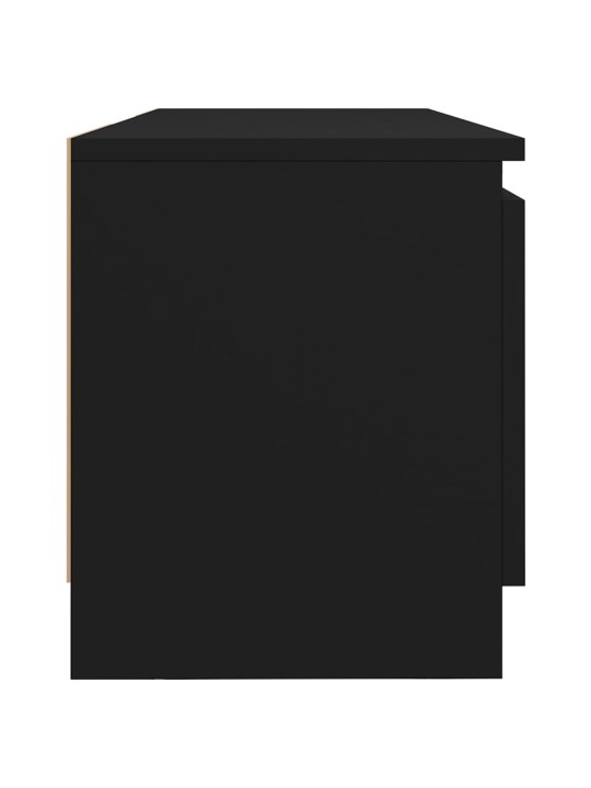 TV skříňka s LED osvětlením černá 120 x 30 x 35,5 cm