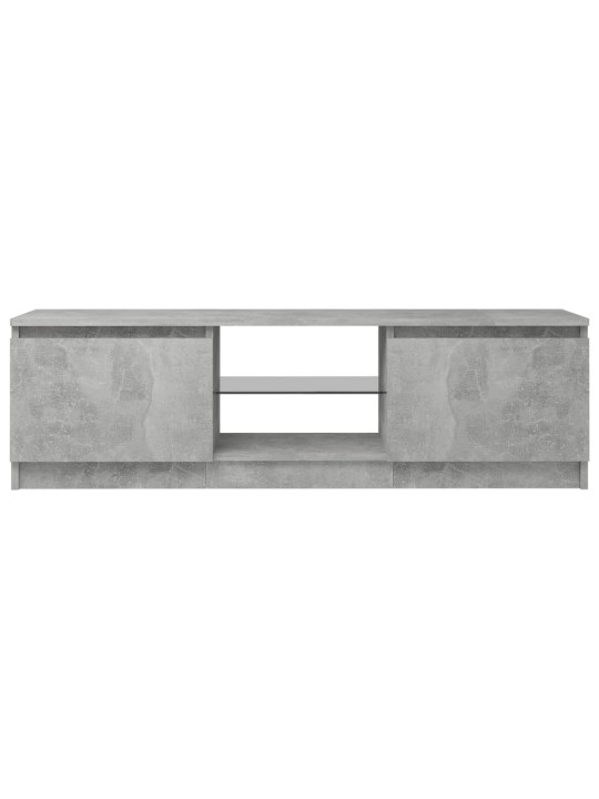TV skříňka s LED osvětlením betonově šedá 120 x 30 x 35,5 cm