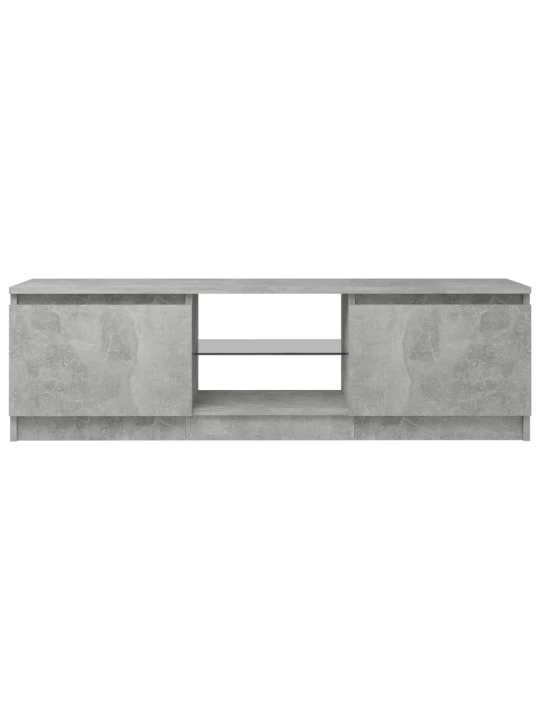 TV skříňka s LED osvětlením betonově šedá 120 x 30 x 35,5 cm