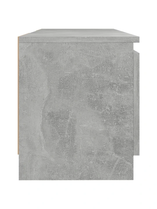 TV skříňka s LED osvětlením betonově šedá 120 x 30 x 35,5 cm