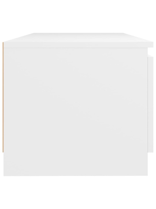 TV skříňka s LED osvětlením bílá 140 x 40 x 35,5 cm