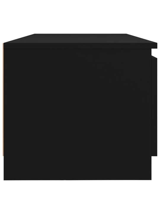 TV skříňka s LED osvětlením černá 140 x 40 x 35,5 cm