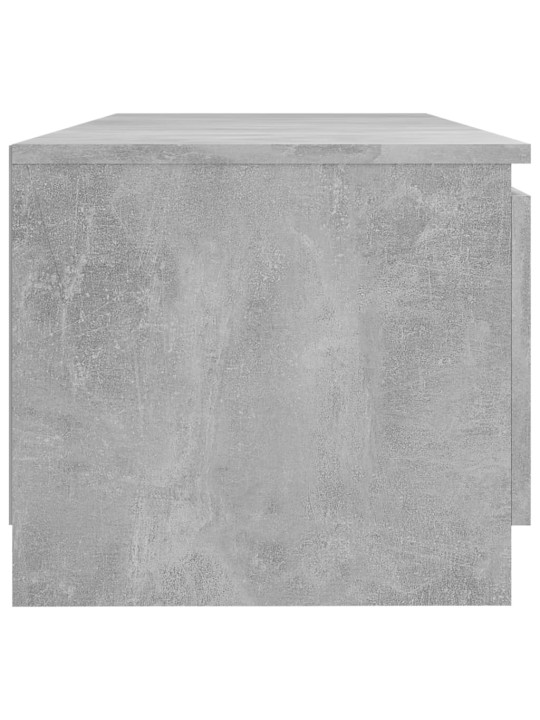 TV skříňka s LED osvětlením betonově šedá 140 x 40 x 35,5 cm