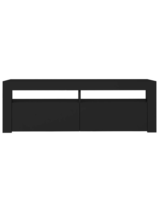 TV skříňka s LED osvětlením černá 120 x 35 x 40 cm