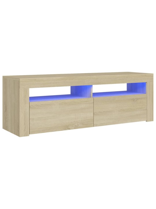 TV skříňka s LED osvětlením dub sonoma 120 x 35 x 40 cm