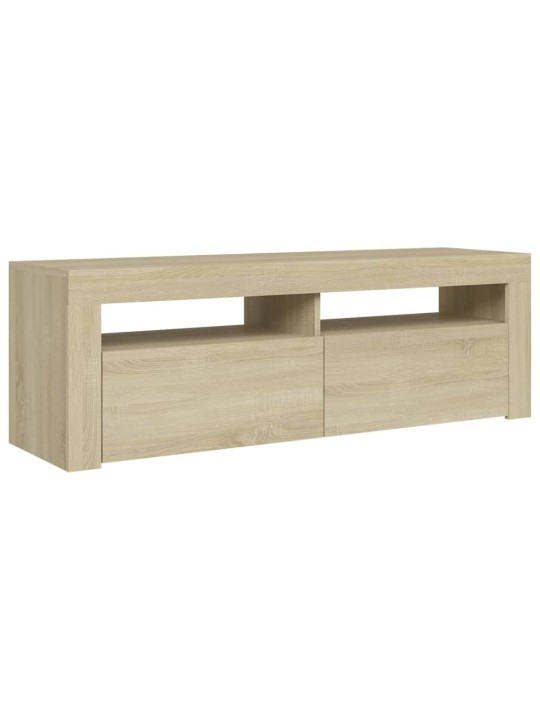 TV skříňka s LED osvětlením dub sonoma 120 x 35 x 40 cm