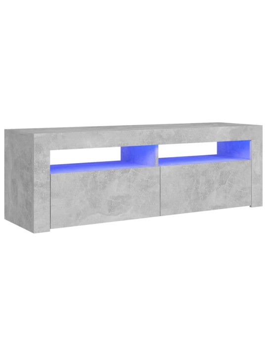 TV skříňka s LED osvětlením betonově šedá 120 x 35 x 40 cm