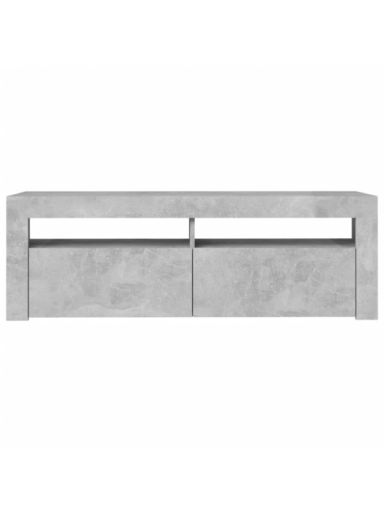 TV skříňka s LED osvětlením betonově šedá 120 x 35 x 40 cm