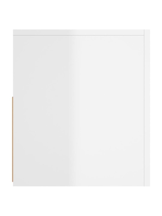 TV skříňka s LED osvětlením bílá s vysokým leskem 120x35x40 cm
