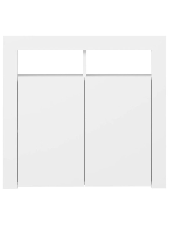 Příborník s LED osvětlením bílý 80 x 35 x 75 cm