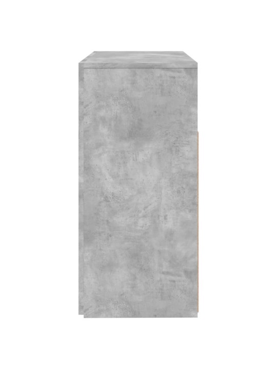 Příborník s LED osvětlením betonově šedý 80 x 35 x 75 cm