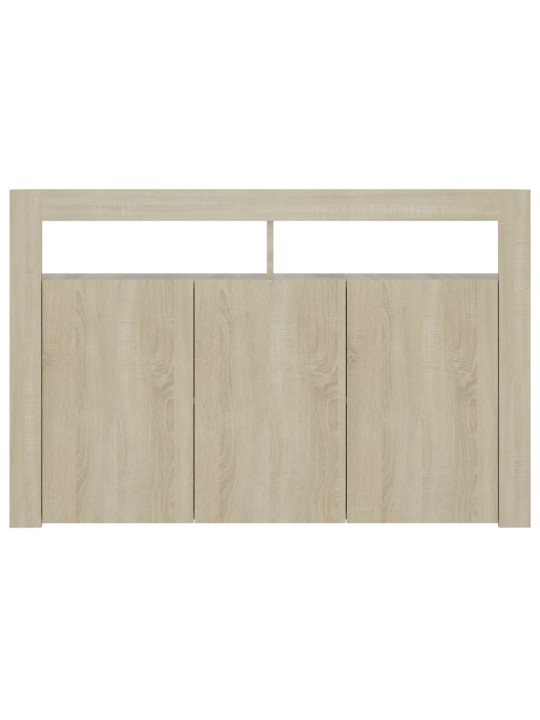 Příborník s LED osvětlením dub sonoma 115,5 x 30 x 75 cm