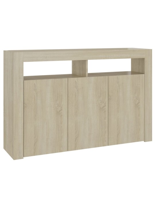 Příborník s LED osvětlením dub sonoma 115,5 x 30 x 75 cm