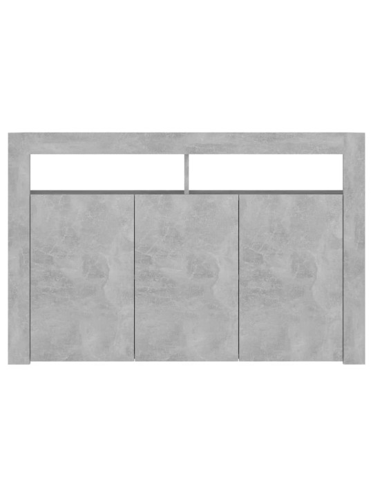 Příborník s LED osvětlením betonově šedý 115,5 x 30 x 75 cm