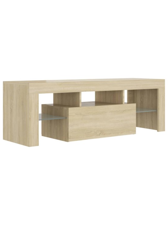 TV skříňka s LED osvětlením dub sonoma 120 x 35 x 40 cm