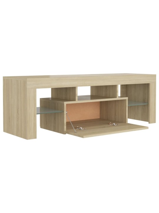 TV skříňka s LED osvětlením dub sonoma 120 x 35 x 40 cm
