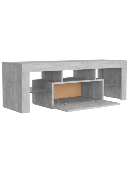 TV skříňka s LED osvětlením betonově šedá 120 x 35 x 40 cm