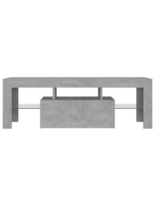 TV skříňka s LED osvětlením betonově šedá 120 x 35 x 40 cm