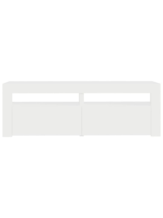 TV skříňka s LED osvětlením bílá 120 x 35 x 40 cm