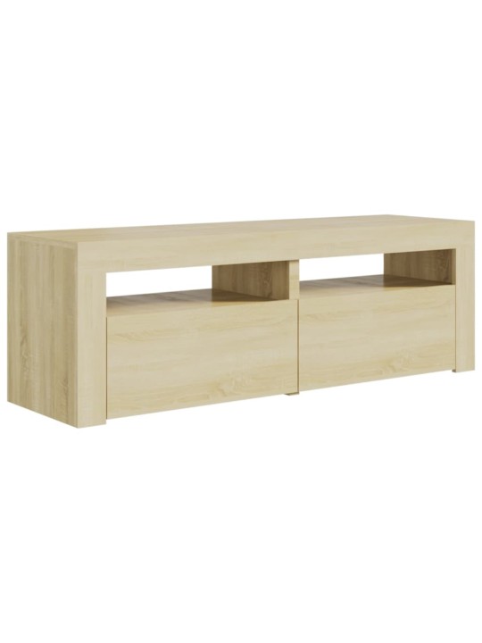 TV skříňka s LED osvětlením dub sonoma 120 x 35 x 40 cm