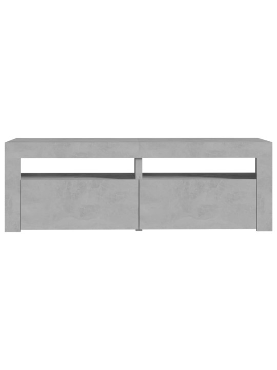 TV skříňka s LED osvětlením betonově šedá 120 x 35 x 40 cm