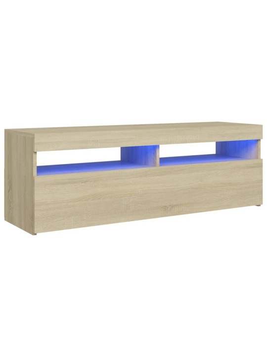 TV skříňka s LED osvětlením dub sonoma 120 x 35 x 40 cm