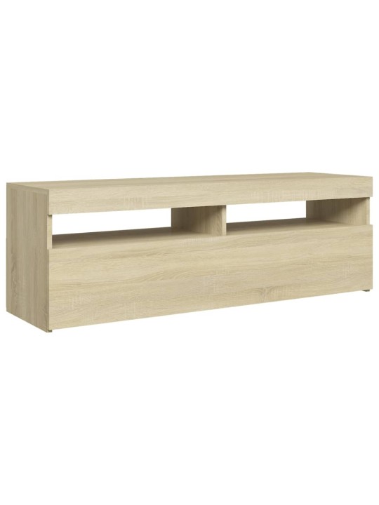TV skříňka s LED osvětlením dub sonoma 120 x 35 x 40 cm