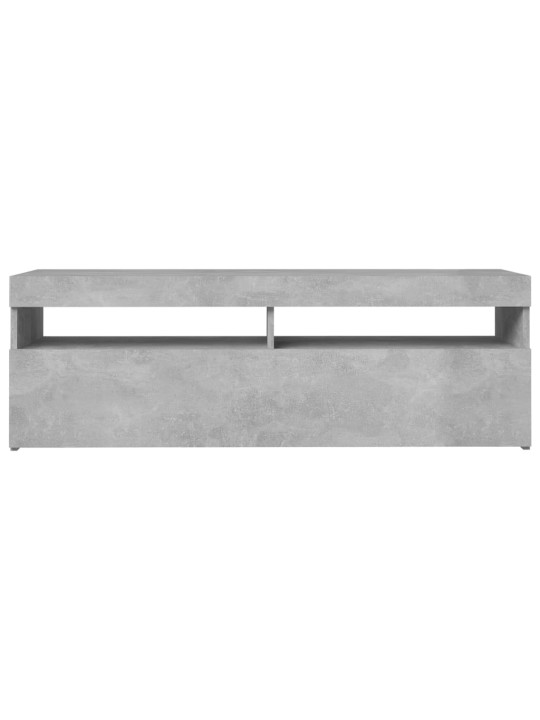 TV skříňka s LED osvětlením betonově šedá 120 x 35 x 40 cm