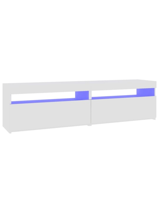 TV skříňky s LED osvětlením 2 ks bílé 75 x 35 x 40 cm