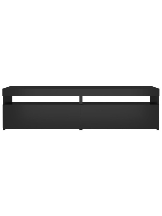 TV skříňky s LED osvětlením 2 ks černé 75 x 35 x 40 cm
