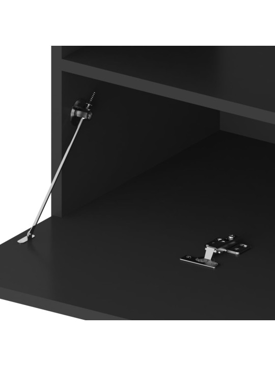 TV skříňky s LED osvětlením 2 ks černé 75 x 35 x 40 cm