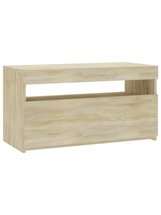 TV skříňka s LED osvětlením dub sonoma 75 x 35 x 40 cm